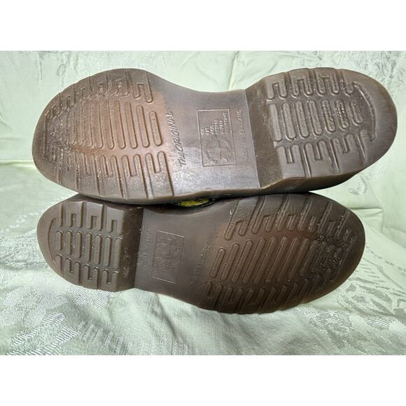 DOC DR. MARTENS YELLOW LONDON ICONS BOOTS SIZE 3 US 5 EU 36 RARE VINTAGE 1996 - Picture 5 of 12